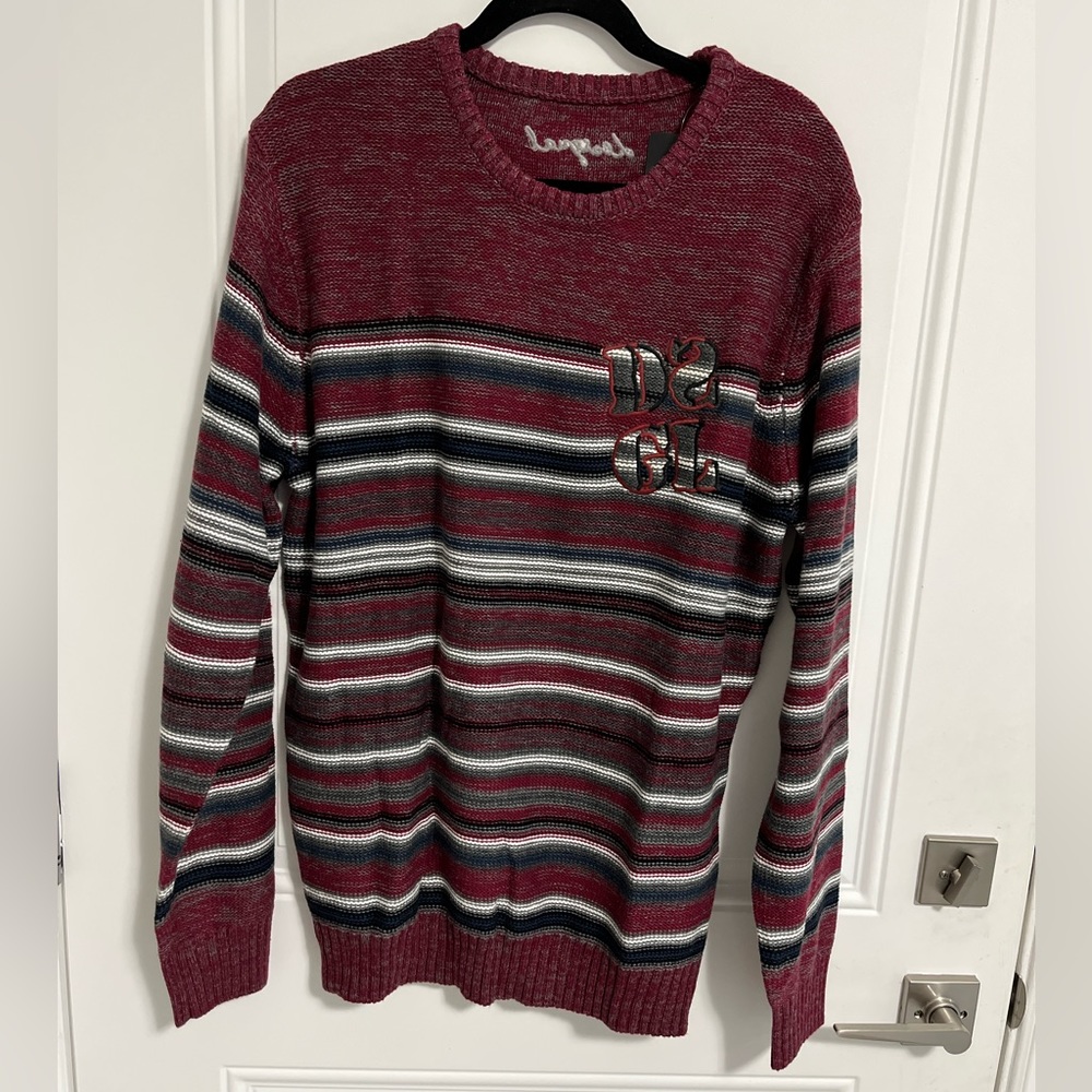 NWT - Desigual Men’s Stripes Cotton Sweater - Size XL & XXL